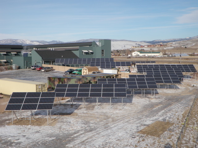 50kw solar array in Montana can feed power back to the utilities
